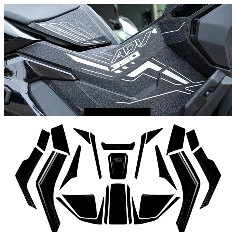 

FOR ADV 350 Motorcycle Anti Slip Fuel Oil Tank Pad Side Knee Grip Sticker Decal Protector Sticker Pad