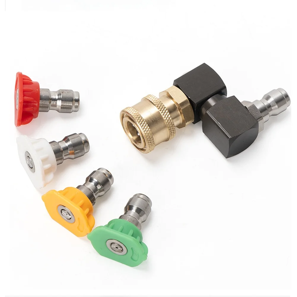 

Адаптер для мойки высокого давления на быстроразъемный разъем 1/4 дюйма, фитинг насадки для мойки высокого давления, инструменты для чистки