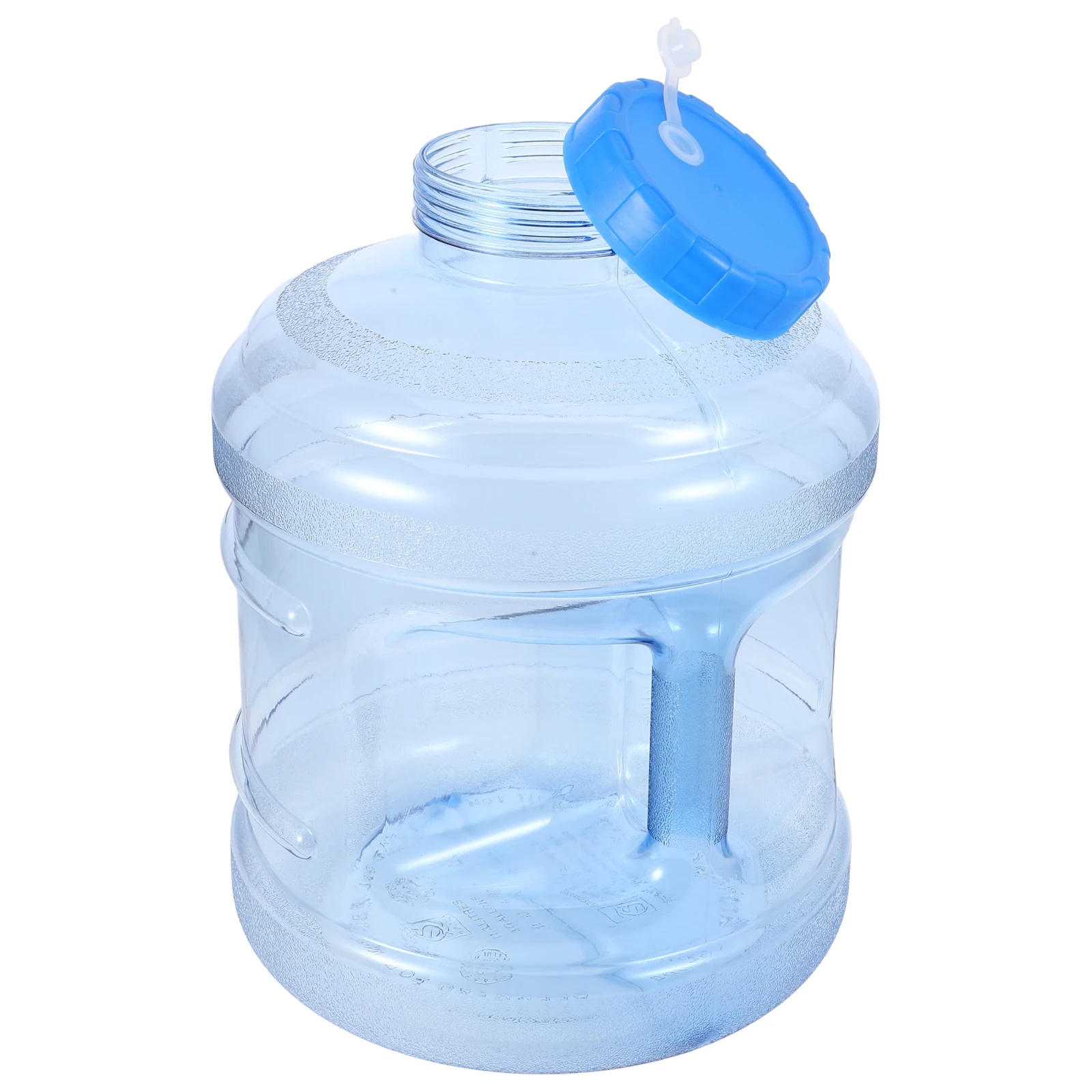 

11.3L Water Storage Bucket PC Round Thickened Household Portable Carry Handle Lid for Tea Ceremony Camping Large Capacity