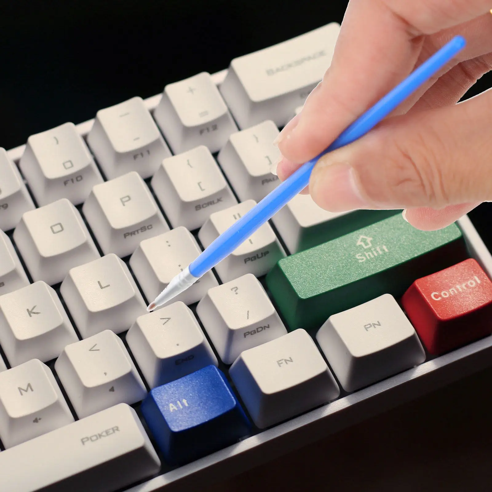 

1Set Mechanical Keyboard Lubricate Tool Kit Keycap Puller Remover Lube Brush Tweezers Cleaning Repair Upgrade Accessory