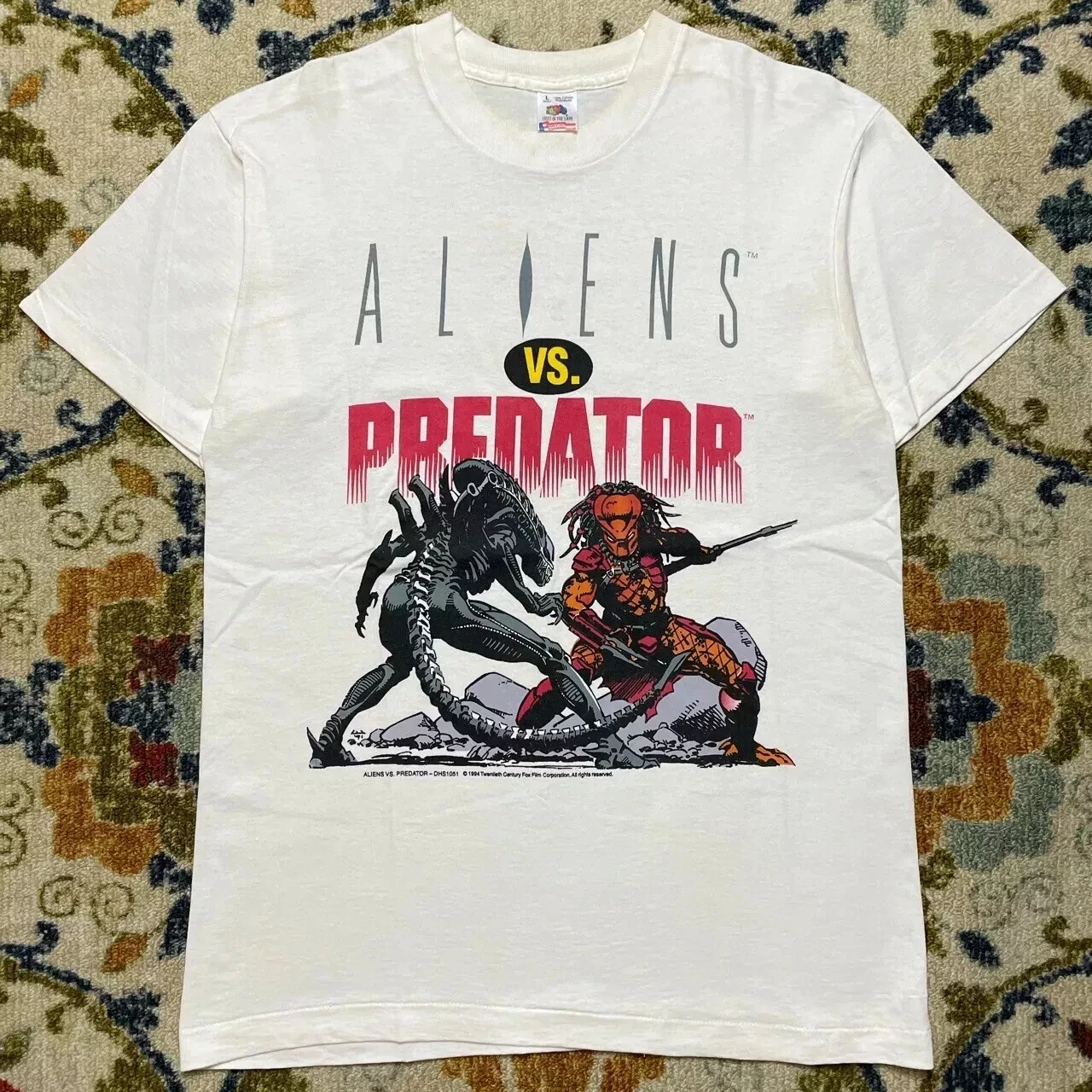 Aliens VS Predator Comic Short Sleeve Classic Shirt Black Shirt Black T-Shirt Men's T-Shirt Black Casual Crew Neck Cotton Tee