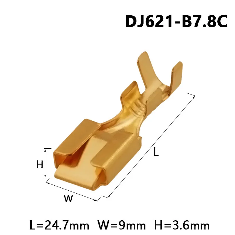 

50PCS automobile connector 7.8 series square spring automobile connector insert spring DJ621-B7.8C