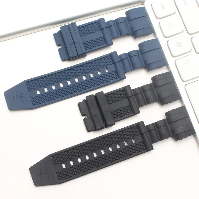 26mm Rubber Watch Band Strap Fits for Invicta Bolt & Reserve & Jason Taylor Men's Wristband Watch Bracelets Replacement Straps