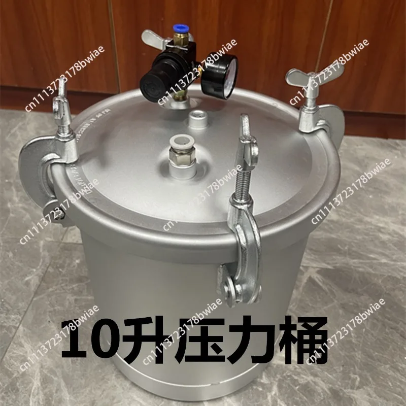 Pneumatic clean-free pressure barrel, liquid conveying pressure barrel 30 liters 10 liters carbon steel polishing pressure tank