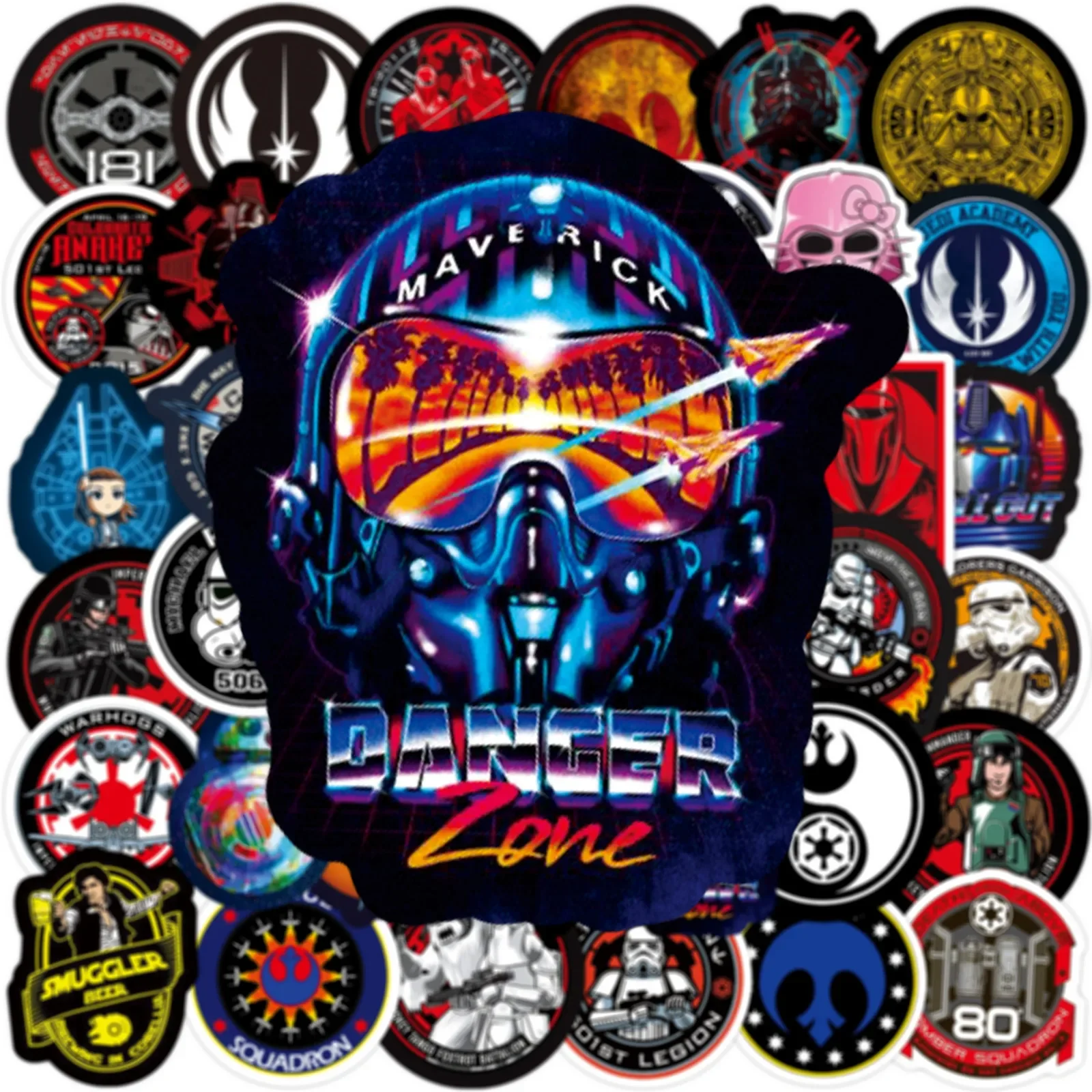 50PCS Disney Cool Star Wars Sticker DIY Diary Laptop Luggage Skateboard Cartoon Graffiti Decals for Kids Toys Decoration Gift