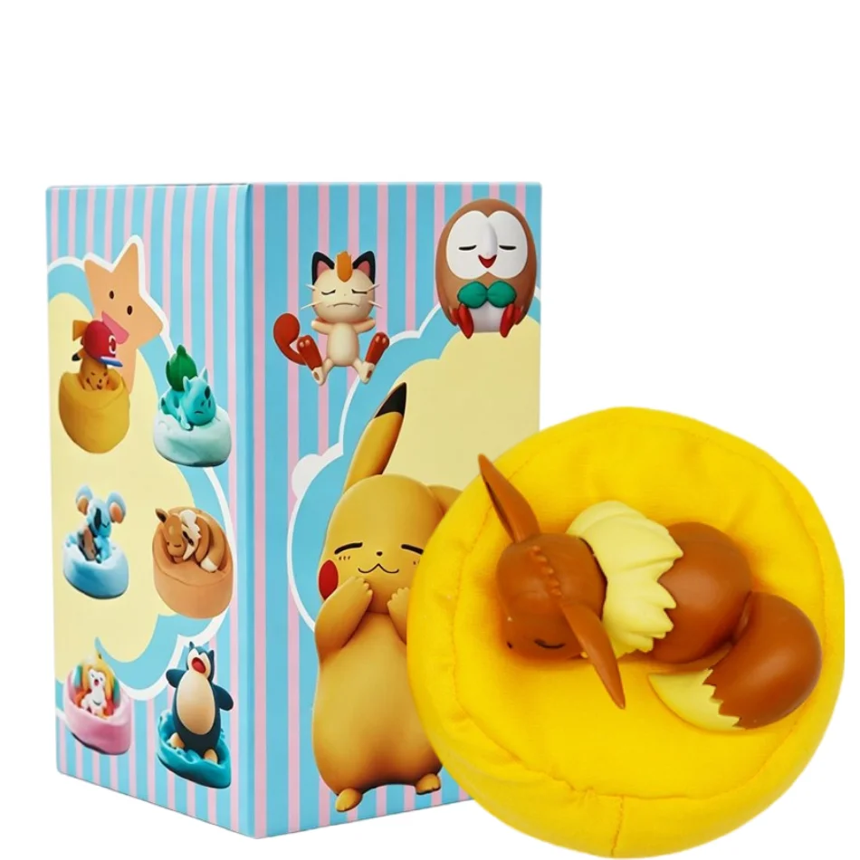 Anime Pokémon Blind Box Modellfigur 1-12 Stück Pikachu Schlaf-Serie Innenraumfigur Schlafende Position Spielzeug Geschenk für Freunde – Detail 10