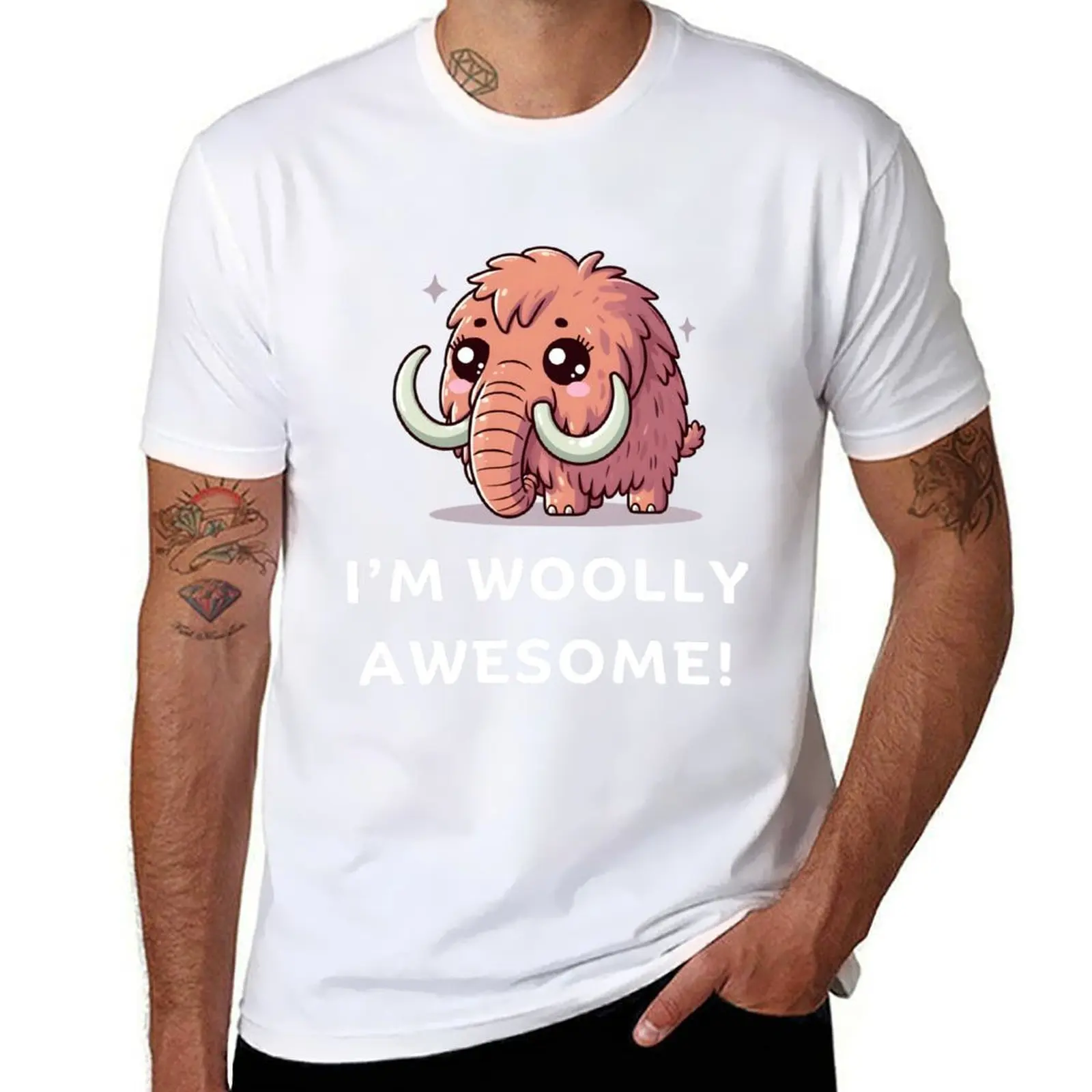 

I'm Woolly Awesome, Funny Wooly Mammoth, Cute Woolly Mammoth, Kawaii Woolly Mammoth Awesome T-Shirt