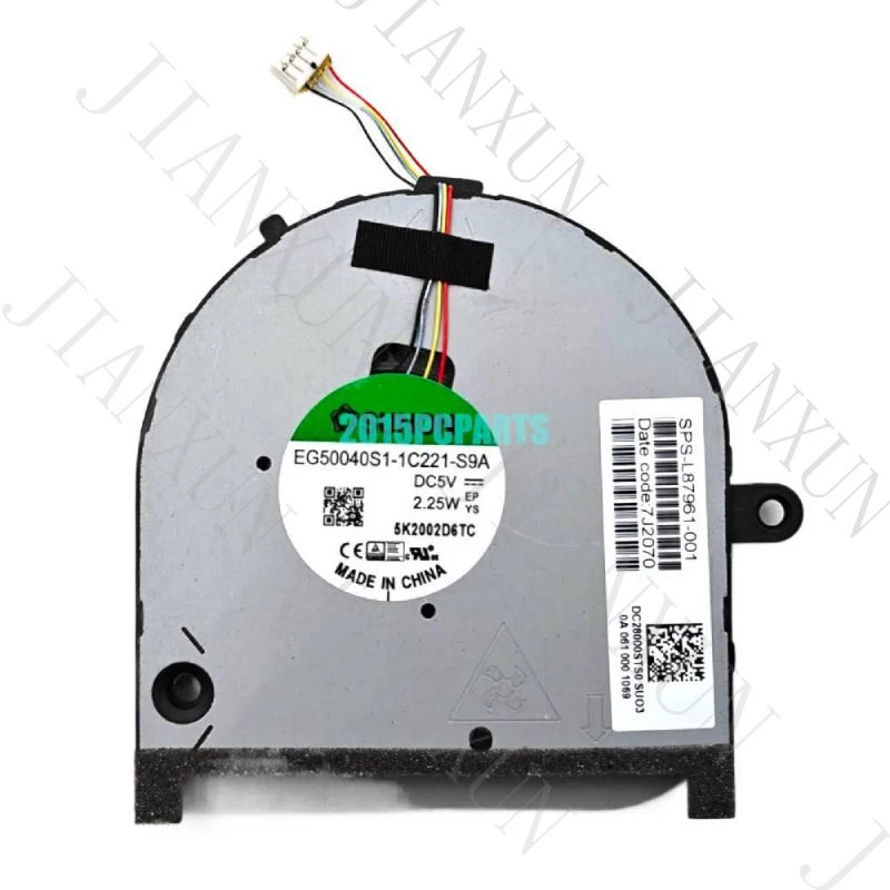 A+New CPU GPU Cooling Fan for HP Envy 17-CG 17M-CG TPN-C146 | P/N: L87962-001 L87961-001 | DC5V 4-Pin