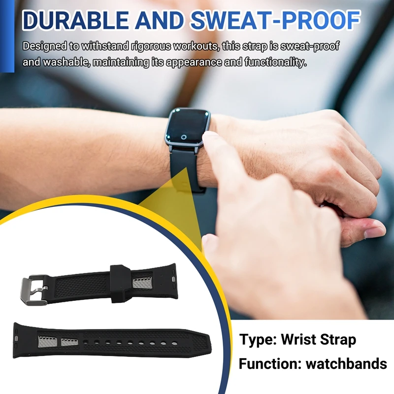Strap For Apple Watch Band 49Mm Rubber Sport Bracelet Wristband Replacement Accessories