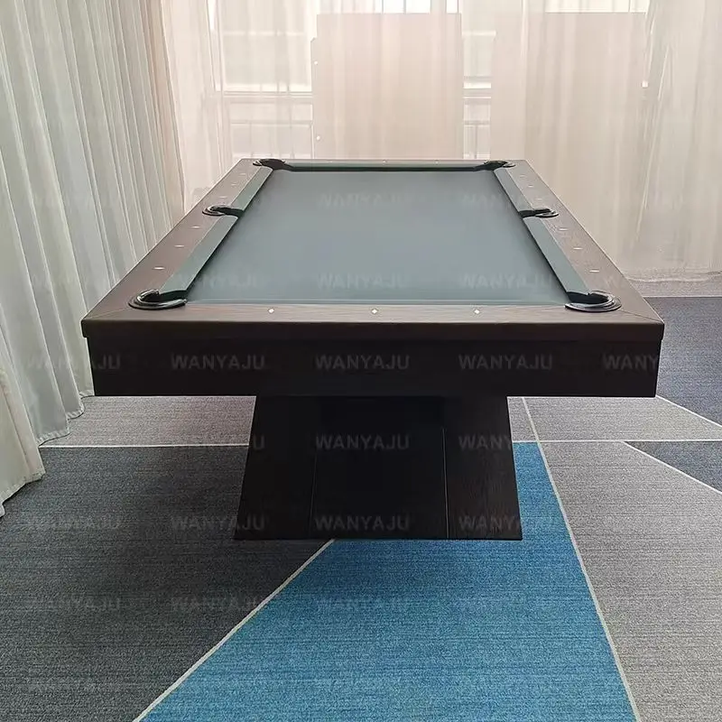 Factory Customizable Luxury Modern Slate Cushion 7ft 9ft 8ft Solid Wood Leather Pocket Billiard/Pool Table Dining