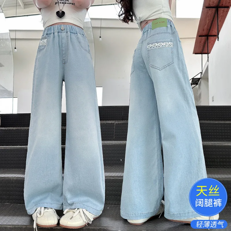 crianca-moda-rendas-bolso-jeans-para-meninas-streetwear-verao-tencel-denim-calcas-criancas-adolescente-ajuste-reto-calcas-jeans