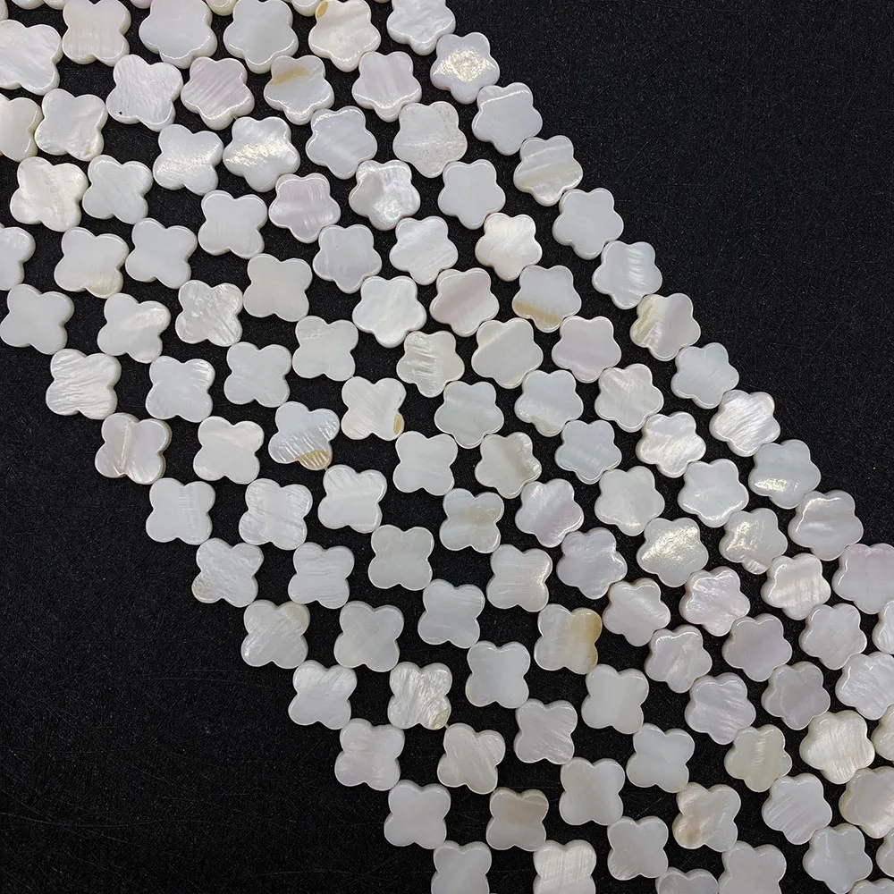 Natural Freshwater Shell Beads Flower Shape Shell Mother Of Pearl Loose Spacer Beads For Jewelry Making DIY Bracelet Necklace