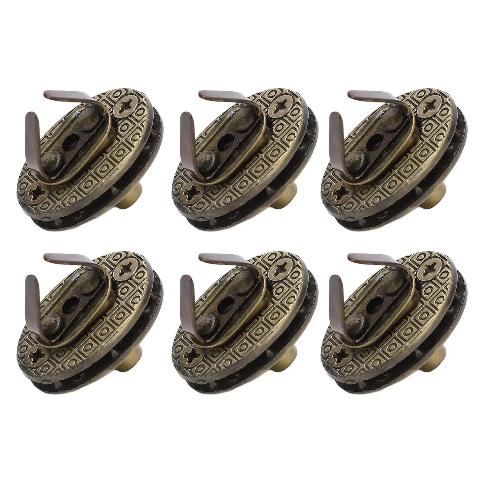 Turn Lock-Verschluss-Set, 10 Ellipsen für Handtaschen, für DIY-Geldbörsenzubehör