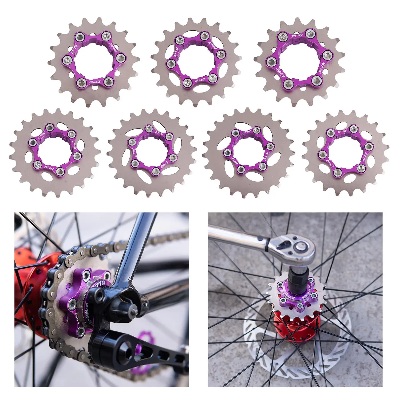 

MTB Single Cassette Single Cog 1 Gear 17T 18T 19T 20T 22T 23T Freewheel Cassette Sprocket Parts set