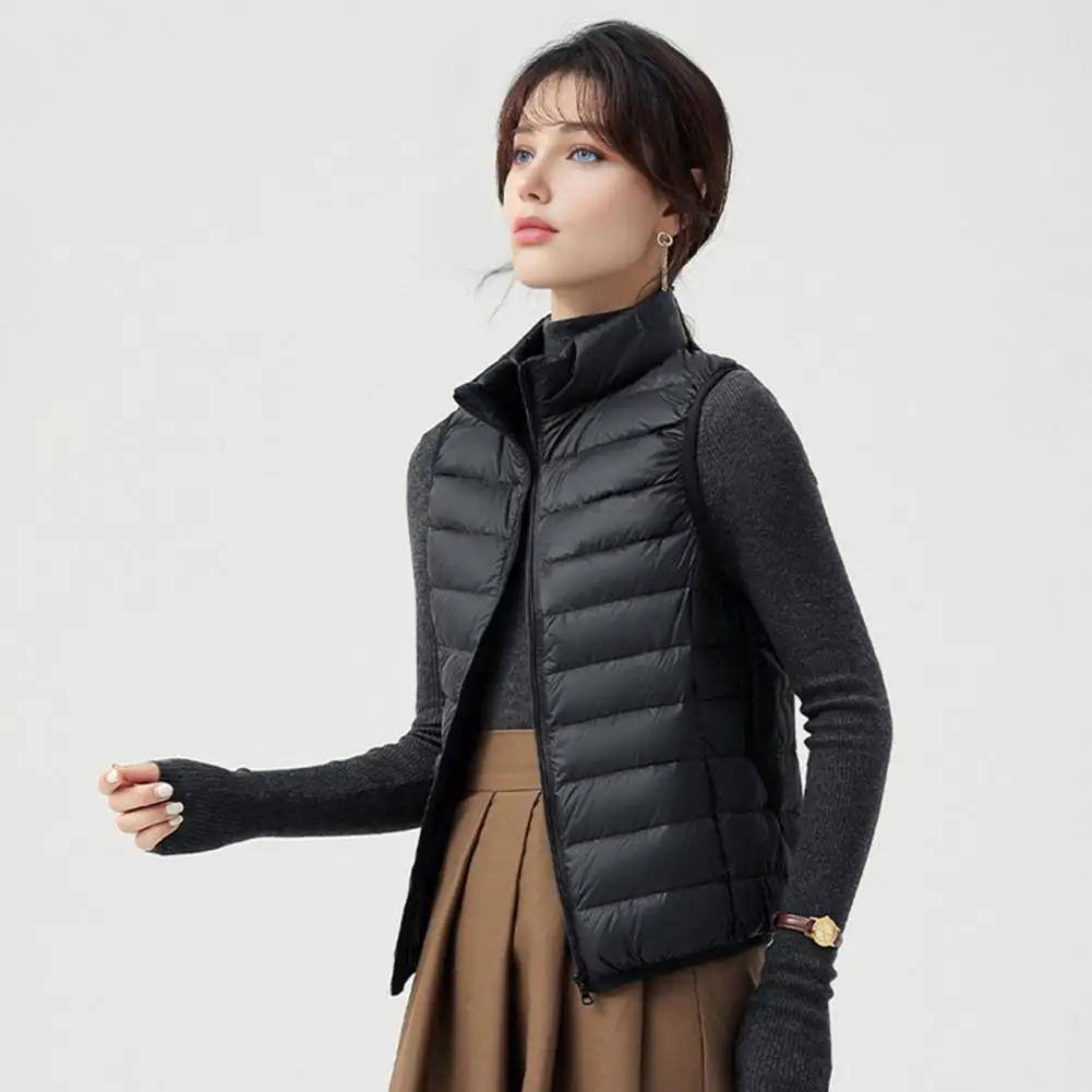Women Quilted Vest Short Cotton Jacket 2025 Lightweight Padded Vests Jacket Sleeveless Jackets Puffer Vest Winter Puffer Jacket