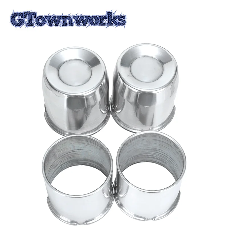 

GTownworks 2pcs/4pcs 108mm Closed/Opened End Aluminium Push Through Wheel Center Caps Trailer Center Caps for Rims Truck Auto