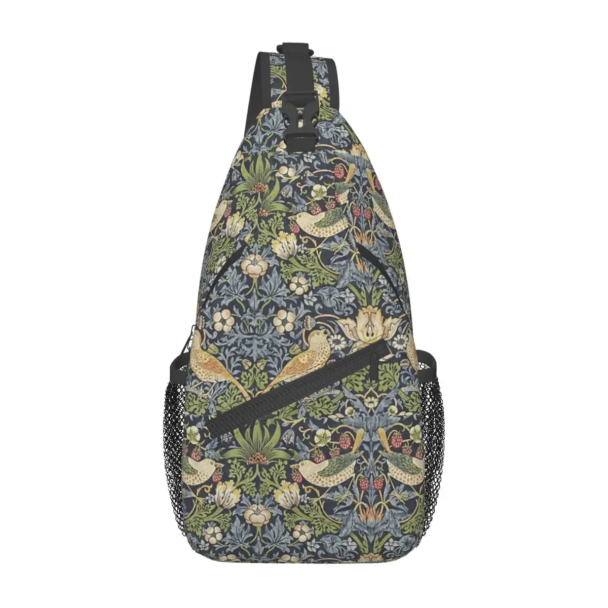 

William Morris Sling Bag Chest Crossbody Shoulder Sling Backpack Outdoor Hiking Daypacks Floral Art Cool Pack