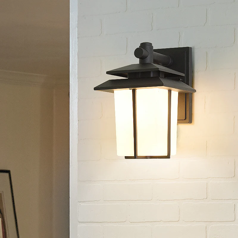 

New Chinese outdoor waterproof wall lamp, balcony aisle, outdoor lighting fixtures, courtyard gate, external wall simple wall la