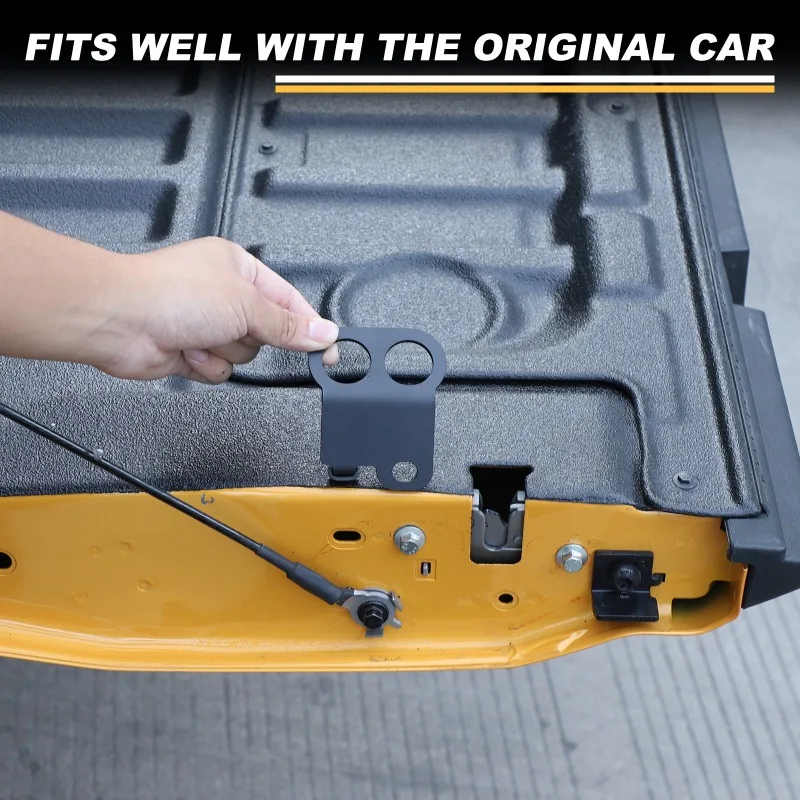 Carbon Steel For  Ford Ranger 2023 2024 2025 2026+  Tailgate Extension Anchor Points cargo towing tightener black accessories