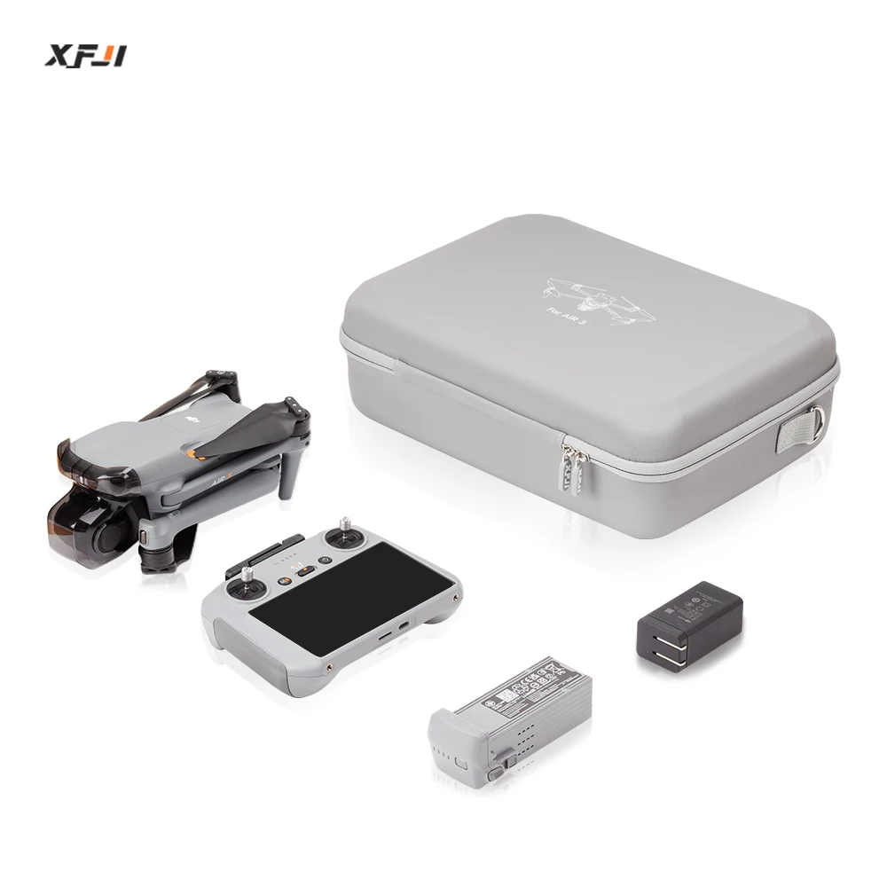 

XFJI Portable Carrying Case for DJI Air 3 Storage Box for Air 3 Suitcase All-in One Drone Accessories Splash-proof Shoulder Bag