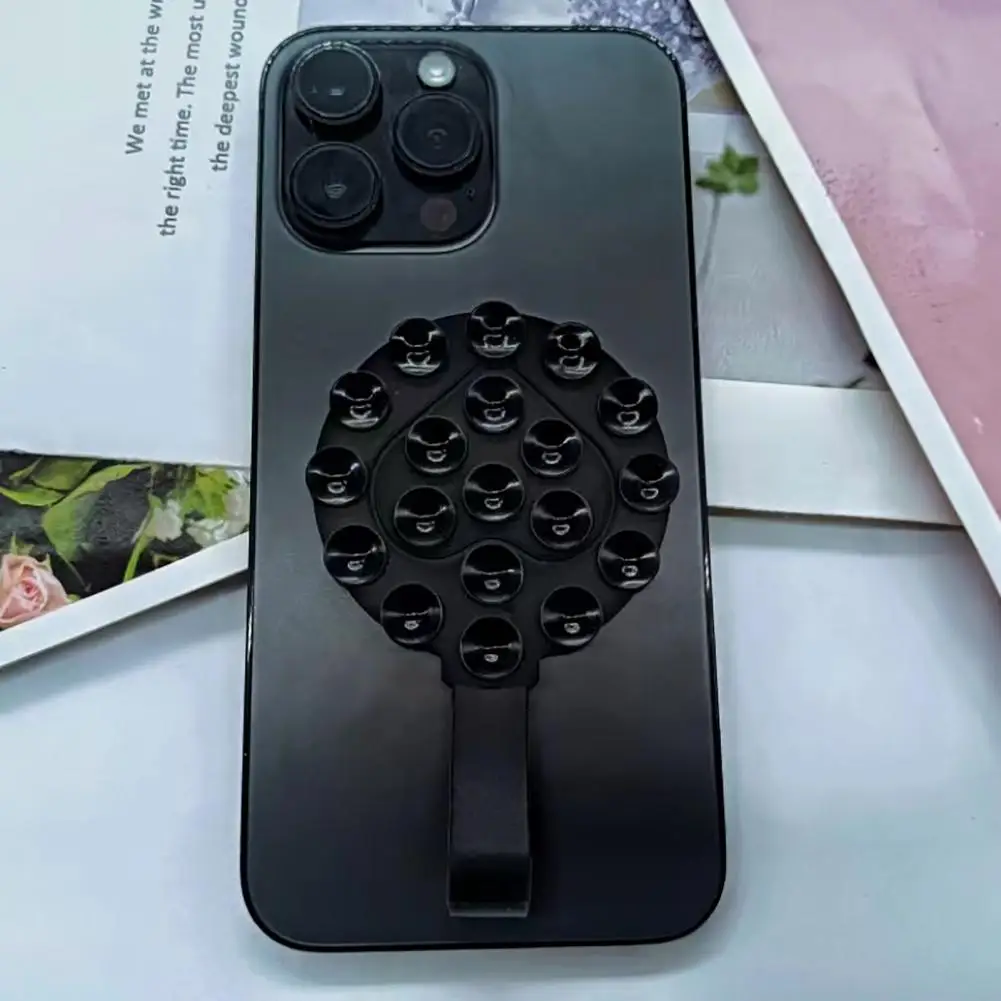 Регулируемый держатель для телефона, красочный силиконовый держатель для телефона на присоске, магнитное универсальное крепление для телефонов, двусторонняя настенная присоска