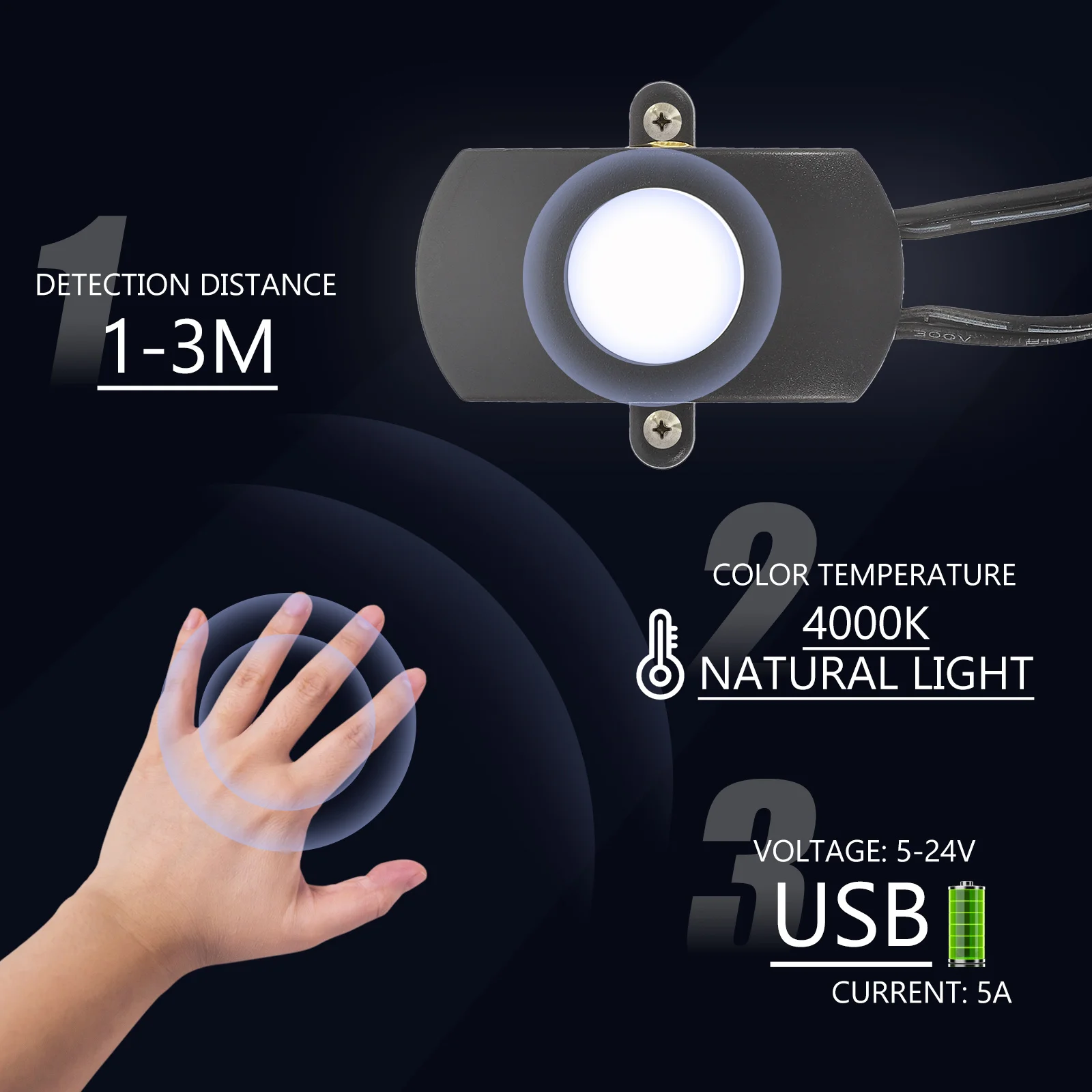 

2Pcs Human Sensor Controller 5V-24V Infrared Pir LED Lamp Sensor 5a Light Controller for Indoor Outdoor Automatic