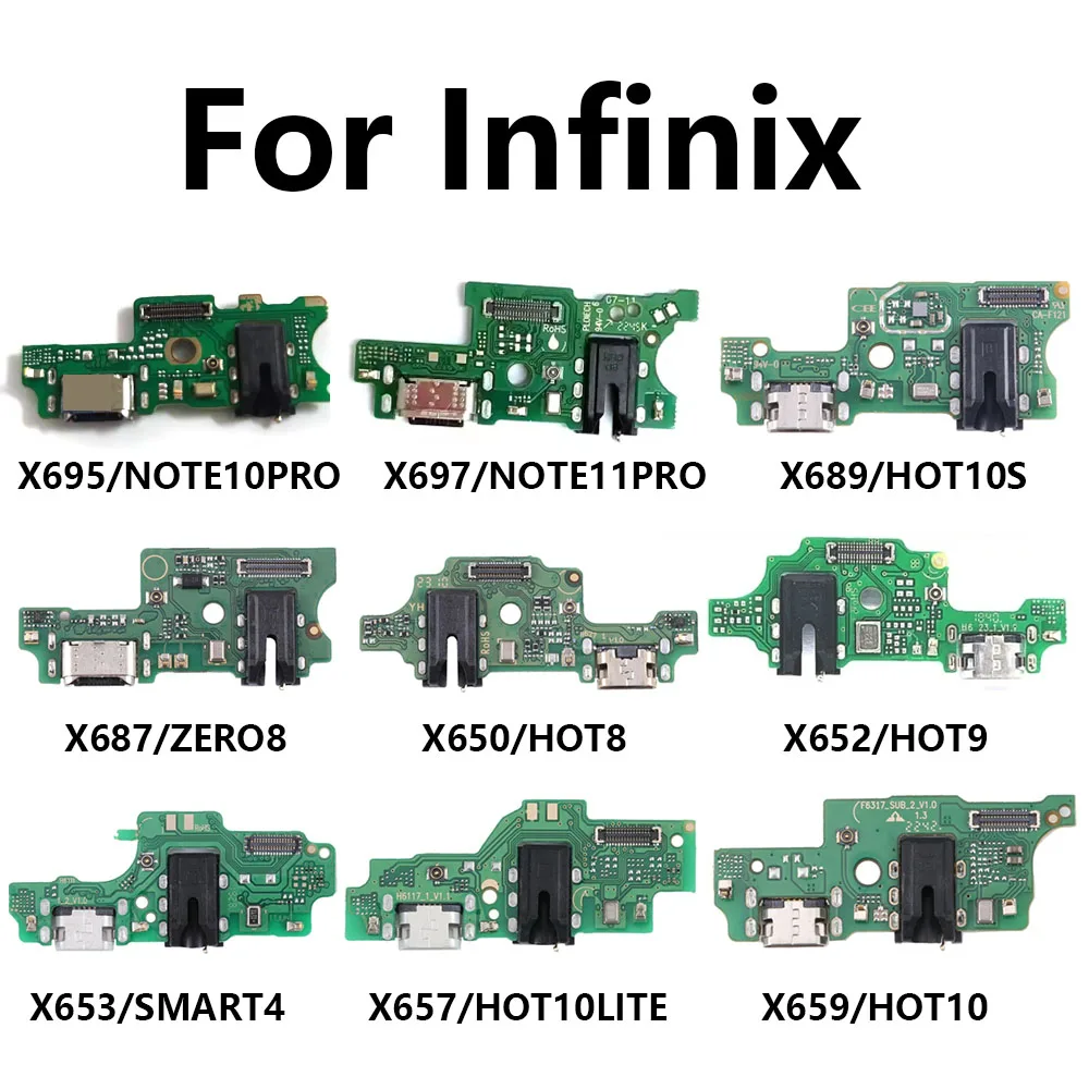 USB شحن مجلس ميناء فليكس ل انفينيكس X695 X697 X689 X687 X650 X652 X653 X657 X659 استبدال #1