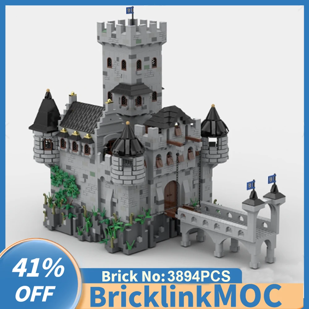 

Customized 3894PCS MOC Modular European Medieval Crusader's Castle DIY creative ideas Children Toy Birthday Gift Building Blocks