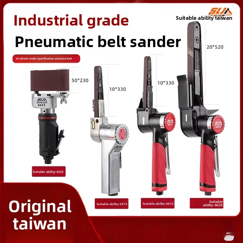 

Shili Jia Taiwan Pneumatic Belt Sander Handheld Polishing Machine Grinding Wheel Wire Drawing Machine Belt Machine Strip Grinding Machine Tool