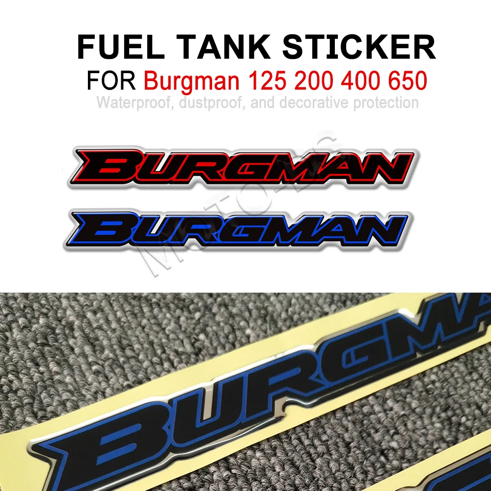 

For Burgman 125 200 400 650 Emblem Badge Decal Kit Scooter Sticker Motorcycle 3D Stickers
