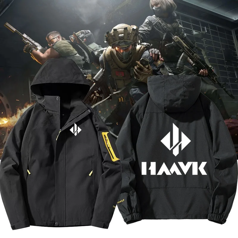 

Куртка с логотипом организации Delta Game GTI Hafk Assala, свободного кроя, унисекс, повседневный стиль, из полиэфирного волокна, на молнии, с капюшоном