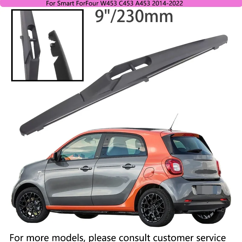 

For Smart ForFour W453 C453 A453 2014-2022 Car Accessories 9" Rear Windshield Windscreen Washer Wiper Blade