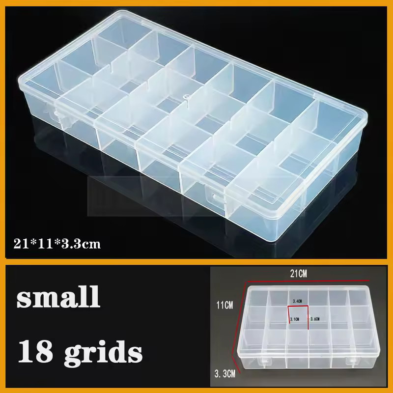 Transparent Plastic box Screw Compartment Box Jewelry Earring Display Case Container Clear Terminal Organizer Tool Storage boxes - Image 41