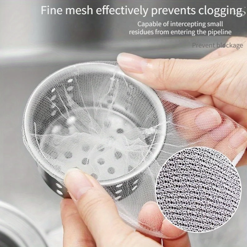 Kitchen sink filter          Disposable sewer waste filter      Food residue sink net bag 100 pieces