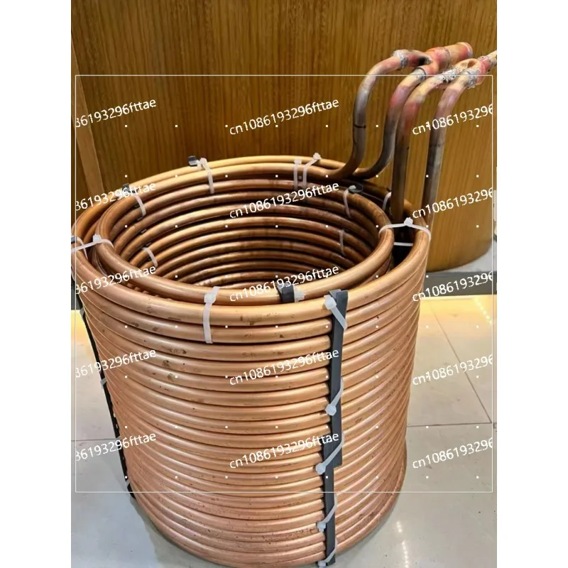 

Industrial Chiller Refrigeration Copper Coil Tube Evaporator Copper Heat Exchanger Water Tank Cooler 3P5P10P-60HP