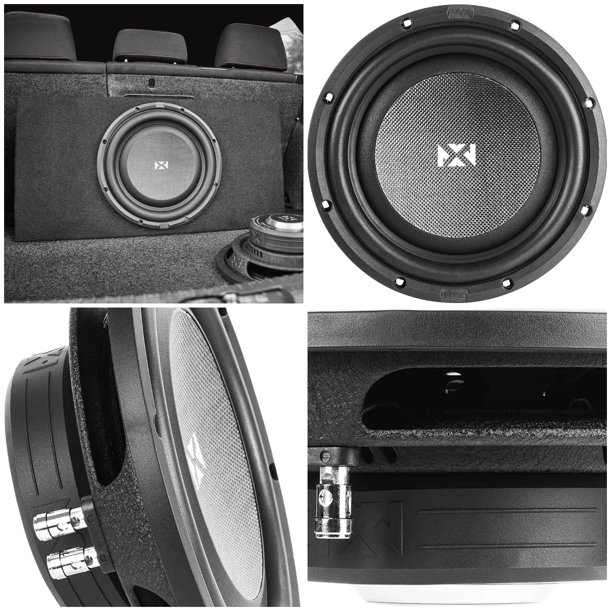 

SMW10D4 700W Peak (350W RMS) S-Series Shallow-Mount 10' Dual 4-Ohm Subwoofer