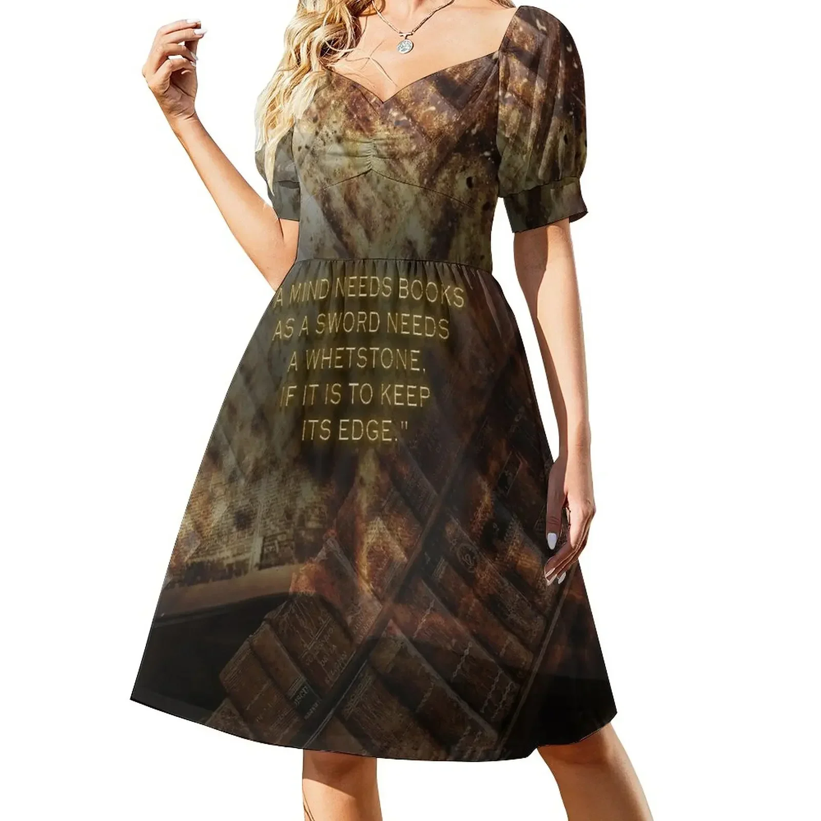 A Mind Needs Books - Quote Sleeveless Dress dresses for prom birthday dress for women Dress