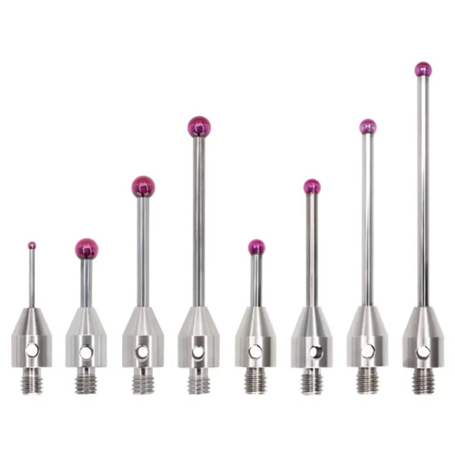 Three dimensional probe, three coordinate measuring needle, ruby CNC machine tool special measuring needle thread M4