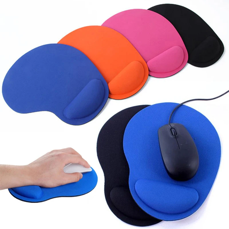 Colorful Mousepad With Gel Wrist Support Ergonomic Gaming Desktop Mouse Pad Wrist Rest EVA Wristband For PC Laptops Computer