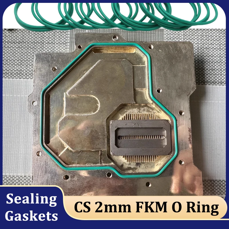 

10/50pcs CS 2mm Green FKM O Ring Gaskets OD 5mm ~ 120mm Fluorine Rubber High Temperature Oil Resistant Insulation Sealing Spacer