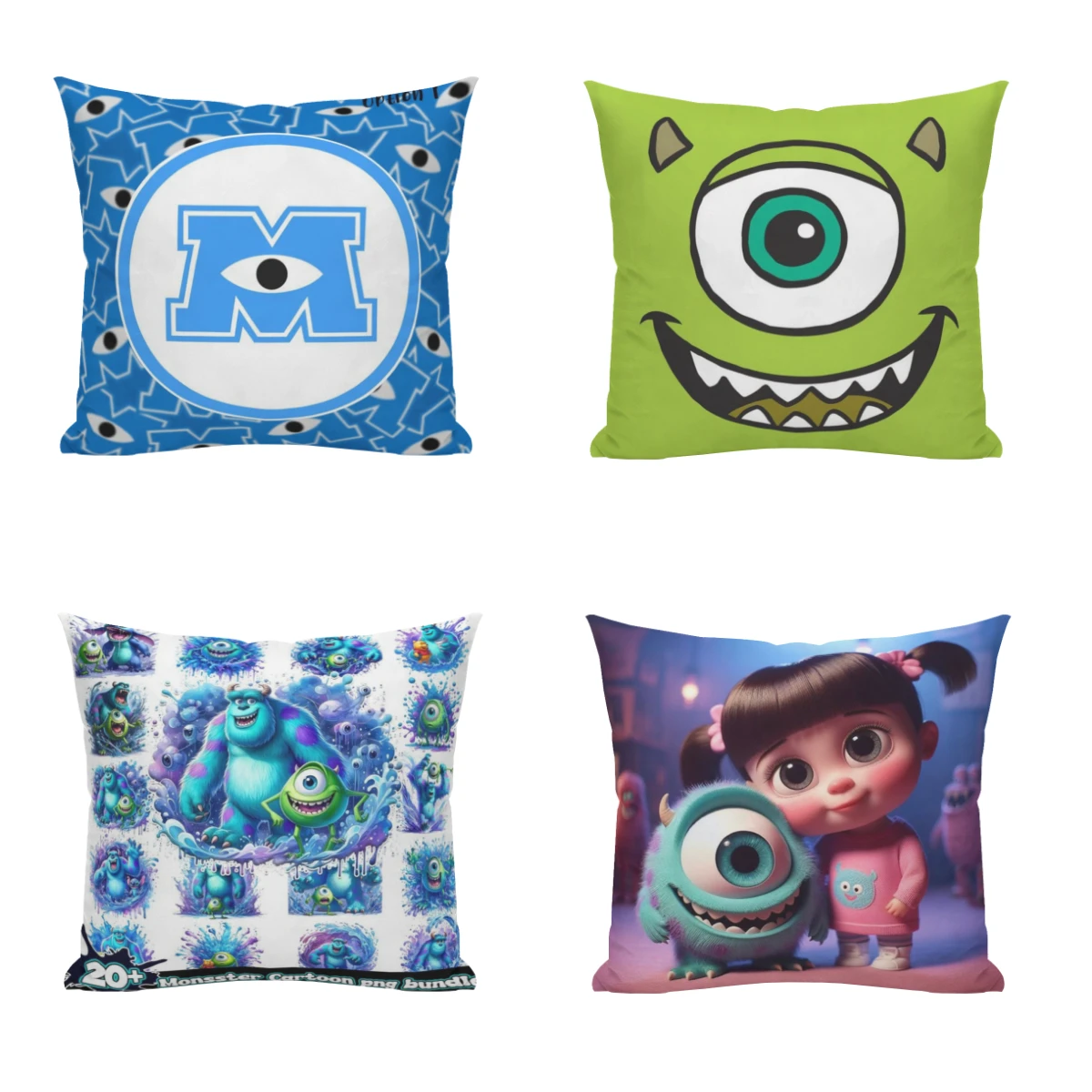 

Anime-Monsters-Inc-Cartoon Pillow Cushion Case Dakimakura Cover Decorative Sleeping 45x45cm