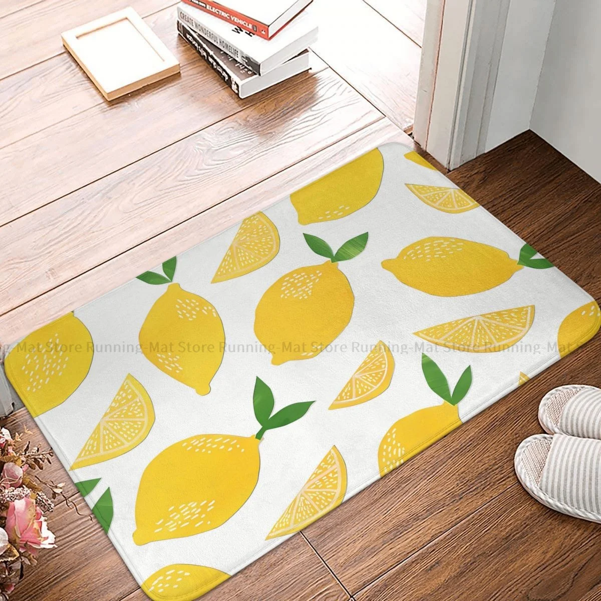 Bathroom Mat Cut Paste Lemon Pattern Doormat Kitchen Carpet Balcony Rug Home Decoration