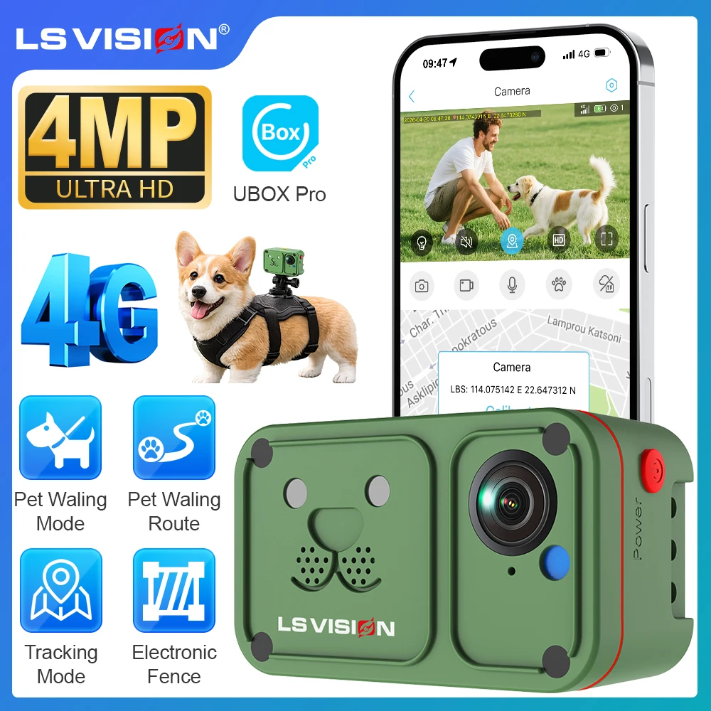Outdoor Power G Sensor - LS VISION 4MP 4G Sim Pet