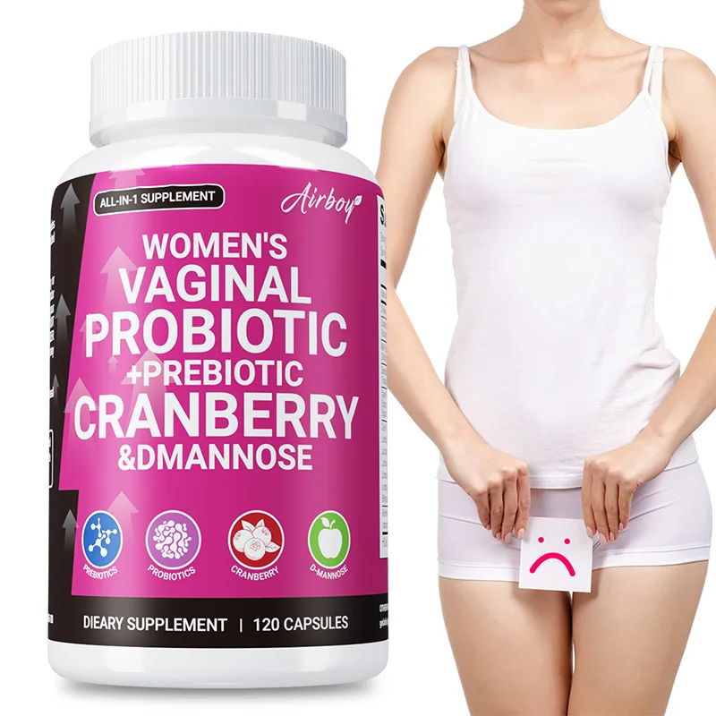 

Vaginal Probiotics Supplement - with Probiotics, Prebiotics, Cranberry and D-Mannose,Detoxifies & Cleanses, Urinary Tract Health