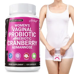 Vaginal Probiotics Supplement - with Probiotics, Prebiotics, Cranberry and D-Mannose,Detoxifies & Cleanses, Urinary Tract Health