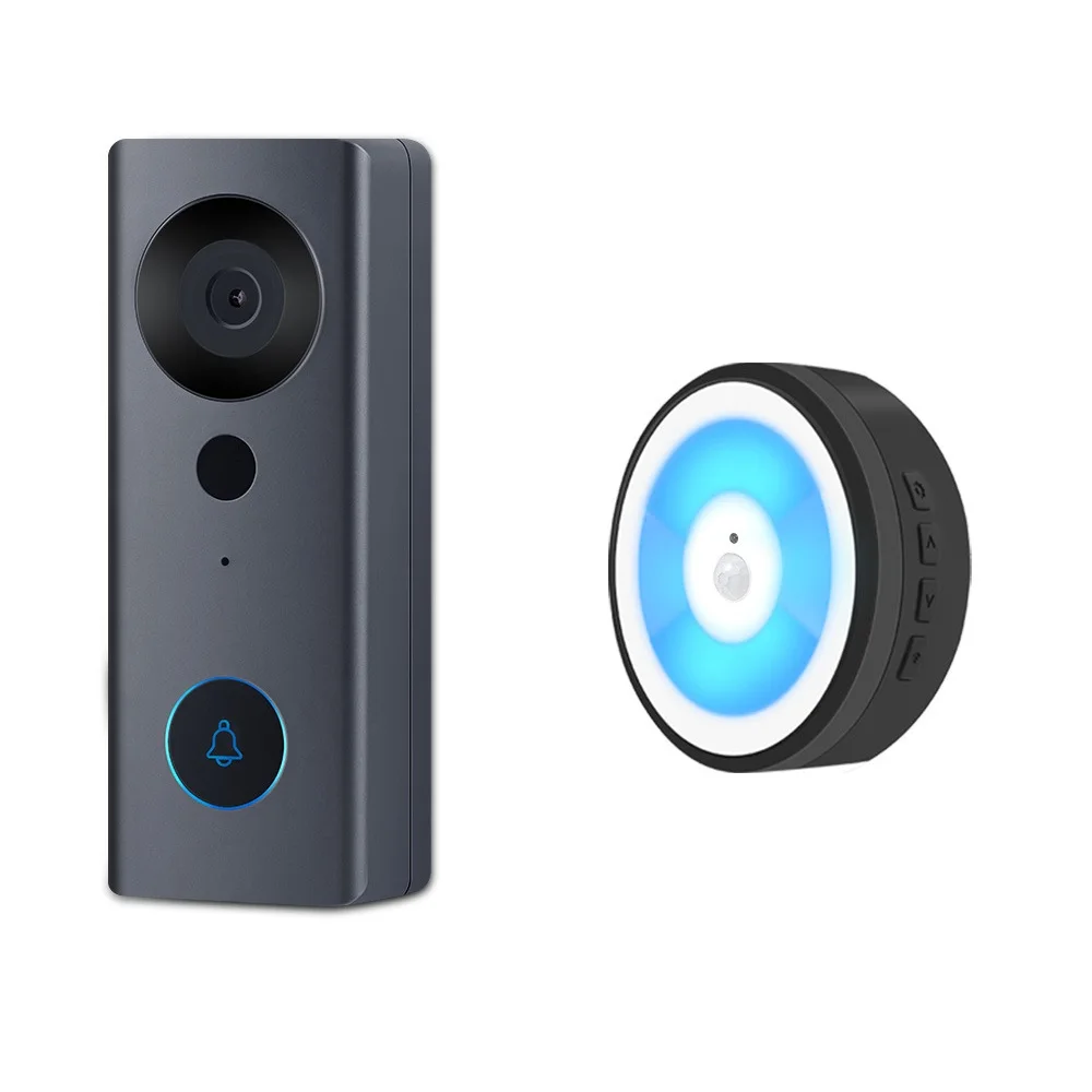 

Tuya 1080P HD Video Doorbell Camera WiFi Wireless Smart Home Door Bell Outdoor Intercom 2 Way Audio LED Night Light B