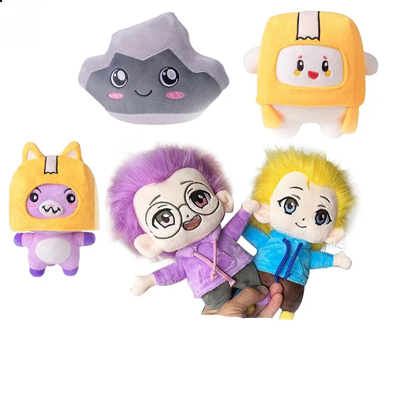 

Hot Anime Plush Bundle Toys Set Kawaii Plushie Favorite Funny Justin Adam Purple Blue Peripheral Products Plushies Clothes Doll