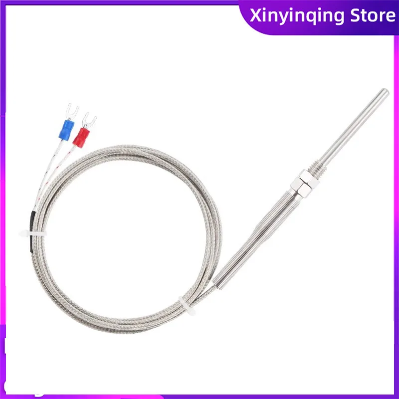 K-type probe thermocouple temperature sensor Probe 30/50/100/150MM Length 1/2/3/4/5M needle temperature controller waterproof
