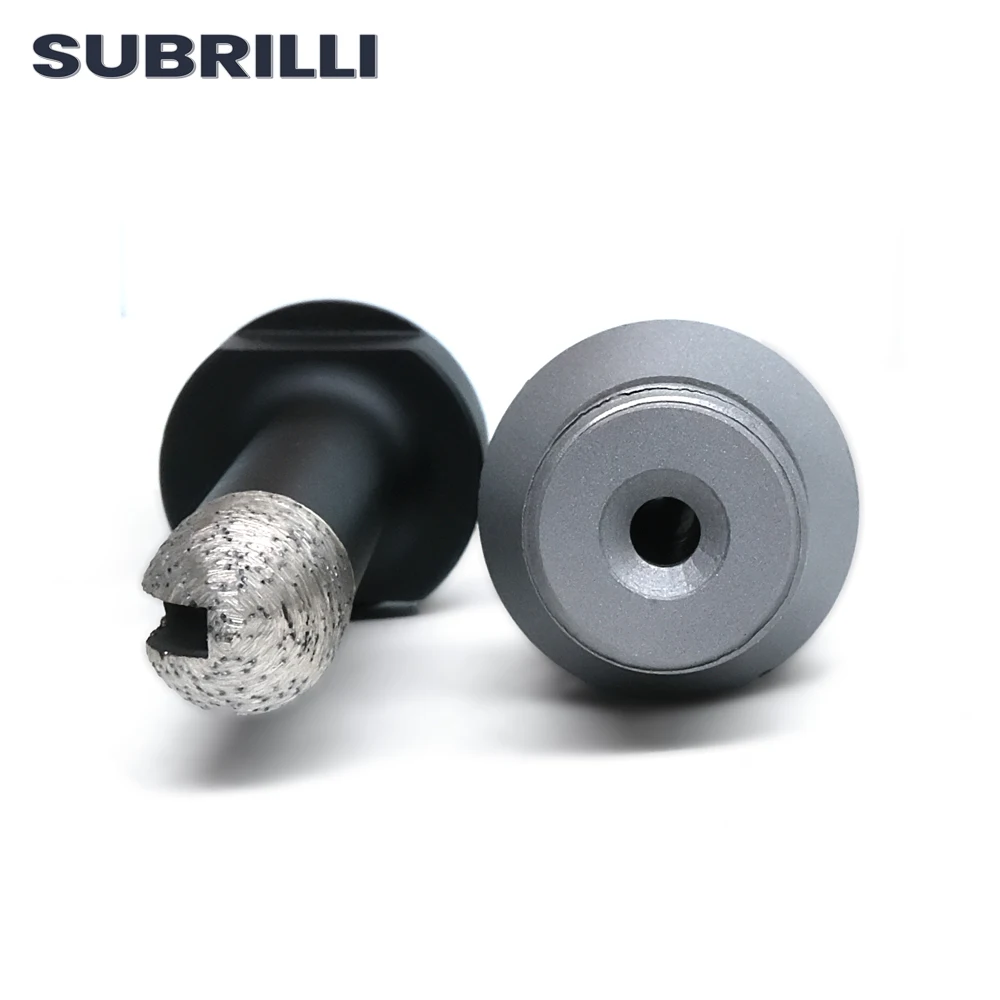 SUBRILLI 6/8/10/12/15/20mm 1/2gas Thread Diamond Finger Bit Milling Cutter Drill Bit For Ceramic Tile Granite Marble 1piece