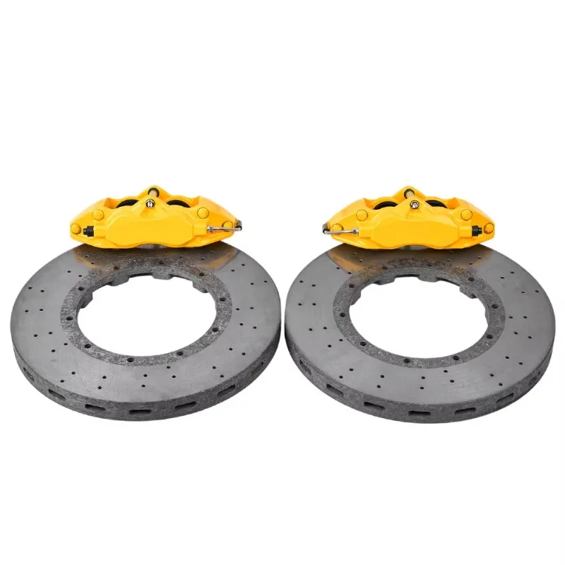 Car Brake System 6 Piston 9N Front 380/400mm Carbon Ceramic Disc Caliper Kit 19 Inch Wheel for S7 A5